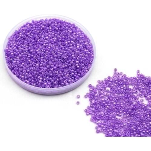 16g 1000pcs 2mm 12/0 AB Purple Colorful Round Opaque Loose Spacer Beads Cezch Glass Seed Beads Handmade Jewelry DIY Garment Bead