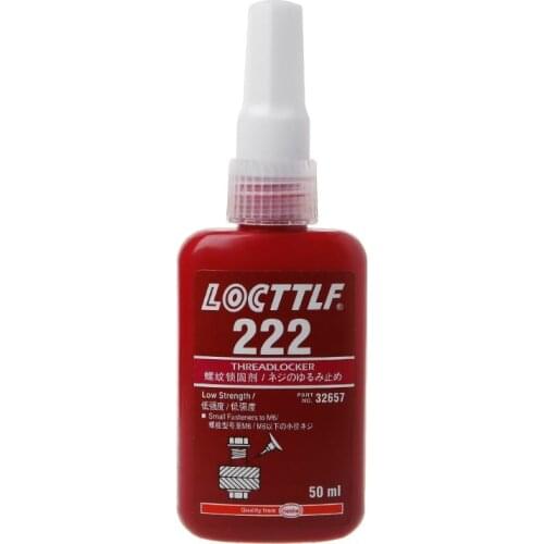 222 Thread Locker Adhesive Sealant Glue Locktite Prevent Oxidation Screw Use 50ML