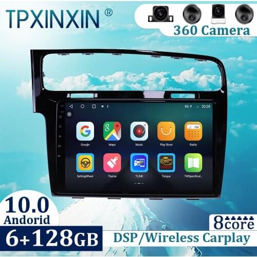 6+128GB For Volkswagen Golf 2014-2018 Android 10 Carplay Radio Player Car GPS Navigation Head Unit Car Radio with Screen