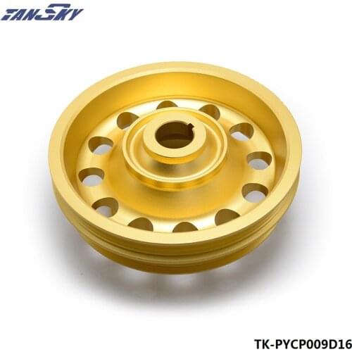 Aluminum Light Weight Belt Drive Crank Pulley For Honda Civic 92-95 Del Sol TK-PYCP009D16