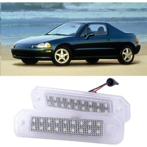 Car LED Number License Plate Lights Lamp for Honda Civic Del Sol Trunk 1993-1997