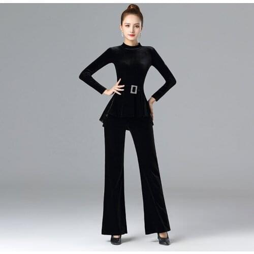 Ballroom Dance pants Ladys Tango Waltz Dancing costumes Women Ballroom Dance Competition pants