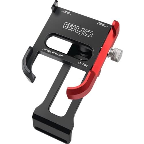 GIYO G-003 Cellphone Holder For Road Bicycle Adjustable Mountain Bike Mobile Phone Support Stand Aluminum Alloy Mount