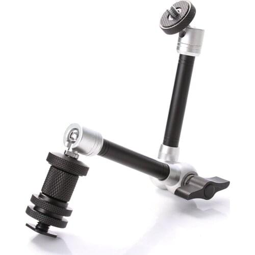 FOTGA 11" Adjustable Friction Articulating Magic Arm for Camera LCD Monitor LED Light