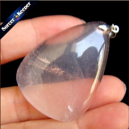 Crystal Necklace & Pendant Collier Femme Collar Mujer Natural Stone Pink Quartz Beads Women Accessories bijou Jewelry RS365