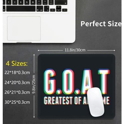 Greatest Of All Time Cmyk 2 ( Dark ) Mouse Pad DIY Print Cushion Goat Greatest Of All Time G O A T Football