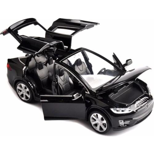 1:32 scale car model alloy 1:32 X90 Tesla diecast model car W sound&light pull back model car toy cars kids toys collection