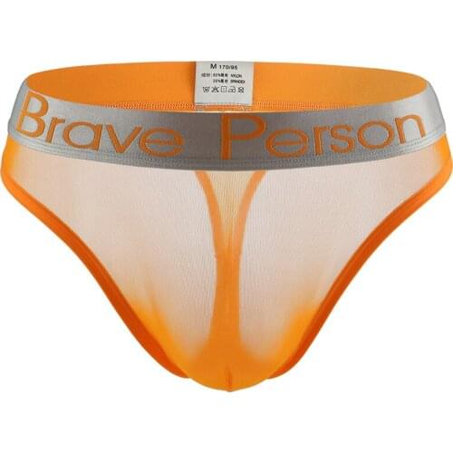 Mens Underwear Transparent Thong Mens Sexy Breathable Underwear T-Back G-String Briefs See Through Lingerie