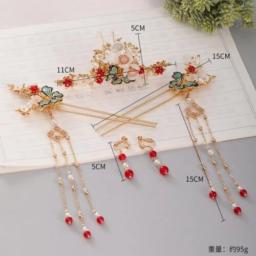 New Style Clothing Hanfu Headwear Set Ladies Fairy-tale Hair Accessories Ancient Style Fringe Ornaments