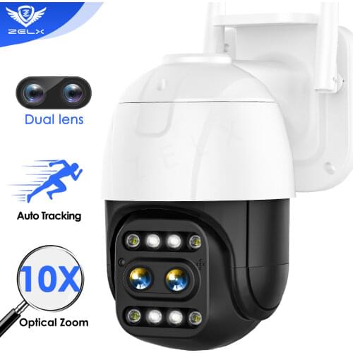 WIFI PTZ IP Camera 3MP Security Camera Outdoor 8X Zoom CCTV Camera Waterproof Surveillance Mini Home Camera