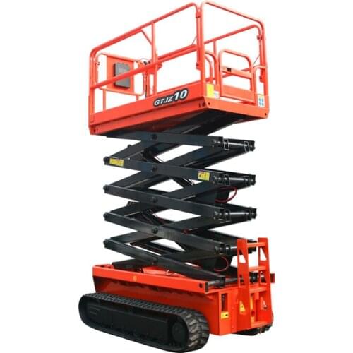 Qiyun DC Power 4m Self Propelled Hydraulic Aerial Track Lift Platform Used for Aerial Work with CE ISO Certification