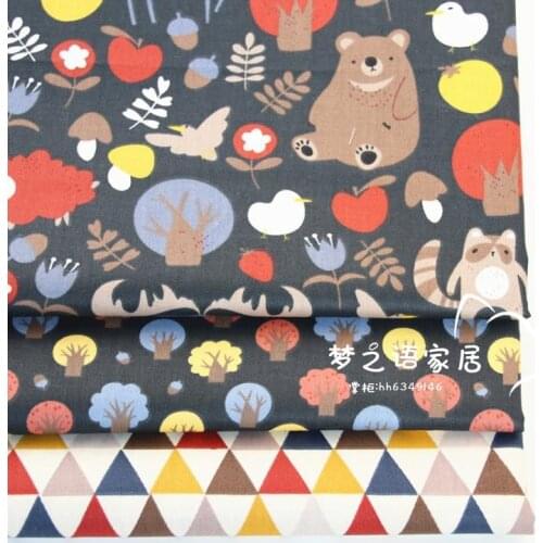 Dinosaur Dot, Fox Animals Twill 100% Cotton Fabric,Patchwork Cloth,Sewing Quilting Fat Quarters Material For Baby&Child