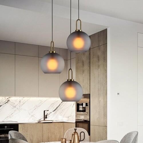 Nordic deco chambre lampen industrieel glass LED pendant lights bedroom pendant lights industrial lamp hanglamp