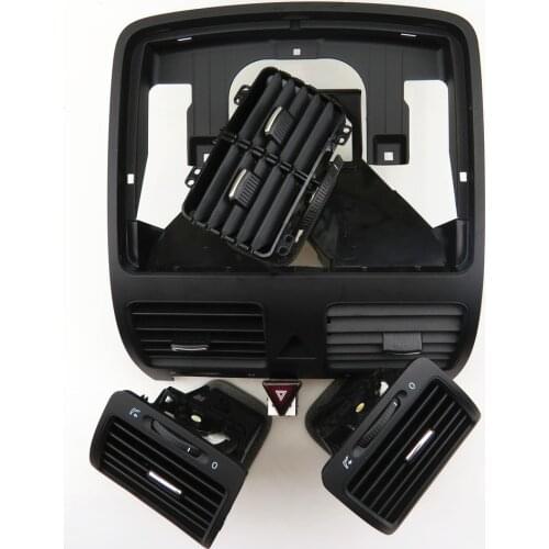 READXT 1SET Air Outlet Nozzle A/C Vent Air Condition Outlet + Hazard Warning Flash Switch For RABBIT GOLF 5 MK5