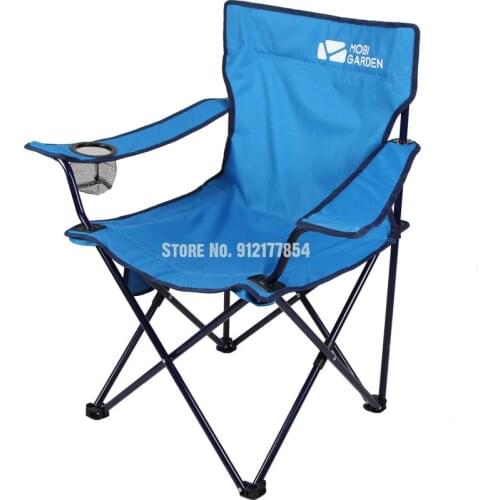 Outdoor Folding Chair Armrest Chair Portable Fishing Chair Camping Barbecue Beach Folding Chair