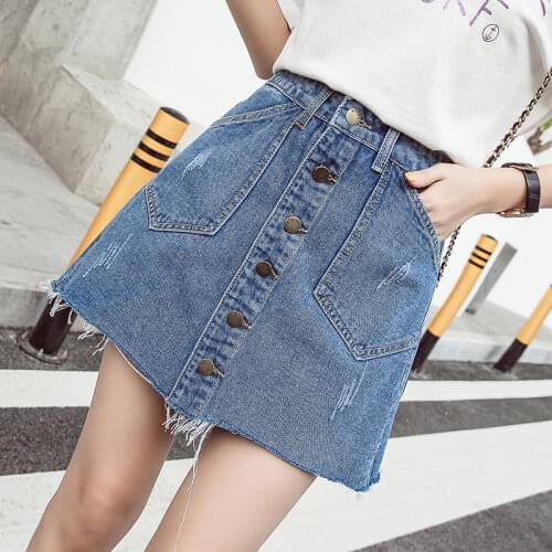 VERHELLEN Denim Skirts For Women