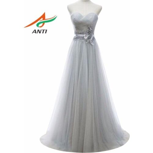 ANTI New Arrival 2018 Long Formal Evening Dress Elegant Gown Party Vestido De Festa Longo Robe De Soiree Floor Length HQY803