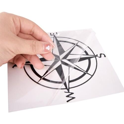 1PC 15cm*15cm Originality Nautical Compass Vinyl Decal Car Boat Window Wall Nautical Sailing Anchor Ship Sticker