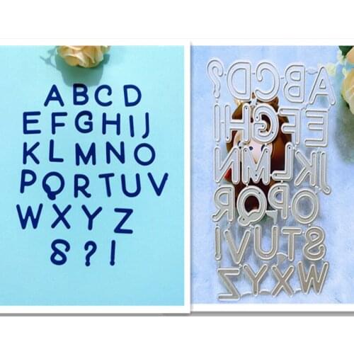 26 English letters Metal Cutting Dies for DIY Scrapbooking Album Paper Cards Decorative Crafts Embossing Die Cuts