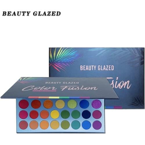 Beauty Glazed Eyeshadow Palette Matte Long Lasting High-shine Glitter Highlighter Charming Eye Makeup Palette Cosmetics TSLM1