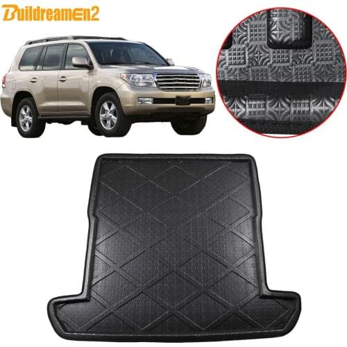 Buildreamen2 For Toyota Land Cruiser 2003-2009 Car Tail Trunk Mat Tray Boot Liner Cargo Floor Mud Luggage Carpet Protector Pad