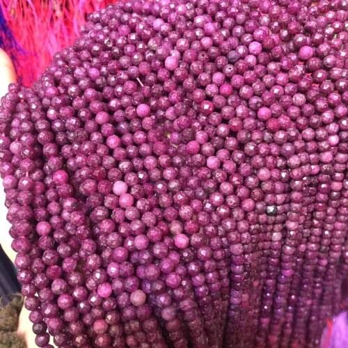 Small Beads Natural Stone Beads Natural Rub 3mm Section Loose Beads for Jewelry Making Necklace DIY Bracelet