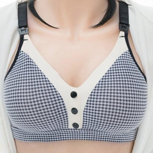 New Nursing Bra Pregnancy Clothes Maternity Breastfeeding Bra Feeding Bra for Soutien Gorge Allaitement Pregnant Women No rims