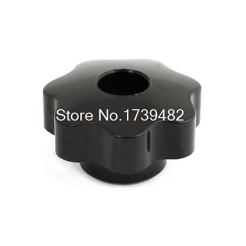 8mm Female Thread Black Plastic 50mm Diameter Star Clamping Screw Knob