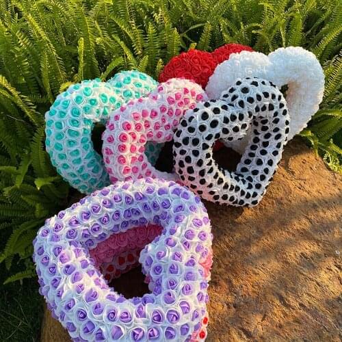 Hot Sale Red Bear Rose Artificial Flowers Teddi Bear of Rose Decoration Valentine Christmas Day Gift for Women Dropshipping