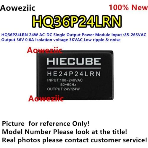 HQ36P24LRN 24W AC-DC Single Output Power Module Input :85-265VAC Output 36V 0.6A Isolation voltage 3KVAC,Low ripple & noise