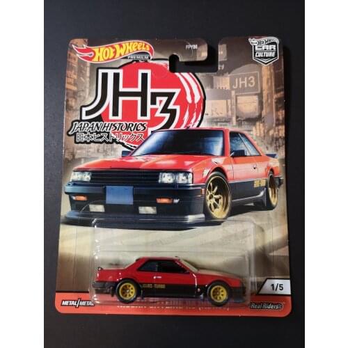 H W 1:64 NISSAN SKYLINE RS (KDR30) Red Alloy toy cars Metal Diecast Model Vehicles For Children Boys gift hot