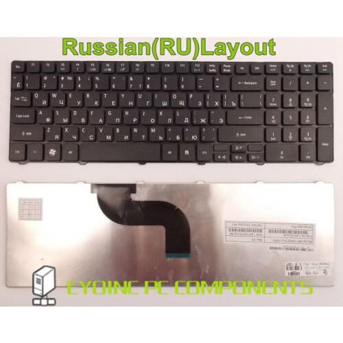Laptop Keyboard for Acer Aspire PK130C93A00 MP-09B23U4-6983 MP-09B26GB-4421 PK130C87A07 RU Russian Version