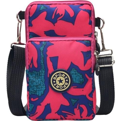 New Sports Coin Purse Crossbody Bag Multi-function Mobile Phone Bag Foreign Trade Wrist Bag Shoulder Messenger Bag Arm Bag