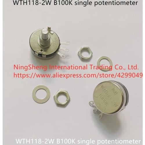 Original new 100% WTH118-2W B100K single potentiometer (SWITCH)
