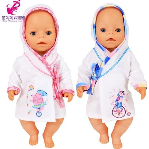 43 cm doll clothes pajama set, suitable for 18 inches girl doll clothes baby girl gift toy