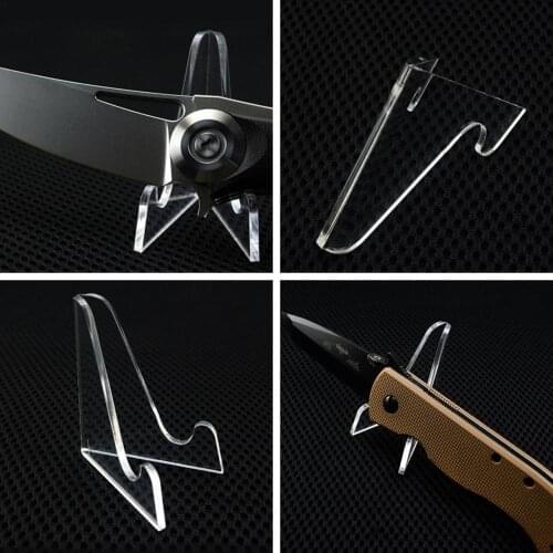Outdoor Tool Display Stand Knife Holder Acrylic Folding Knife Smal Display Knife Place Holder Tool Knife The Holder Storage K6S3