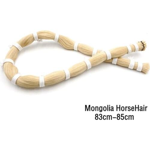 Strong white Stallion Mongolia violin bow hair hank 100 hanks