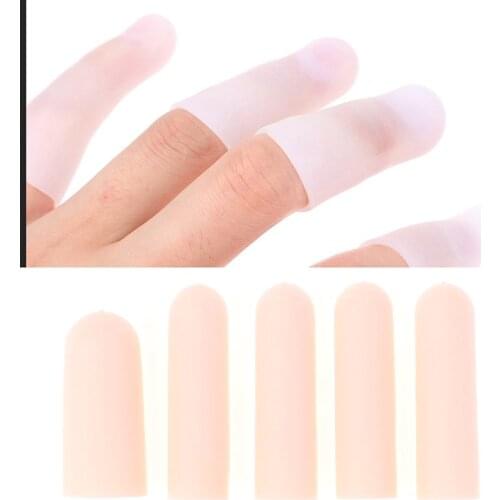 10 pcs Silicone Finger Cot Gel Finger Protector Fingers Brace Support Gloves