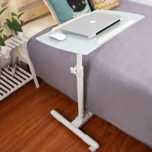 Bedroom Furniture Lazy Folding Computer Desk Adjustable Portable Laptop Desk Rotating Folding Mobile Lifting Bedside Table