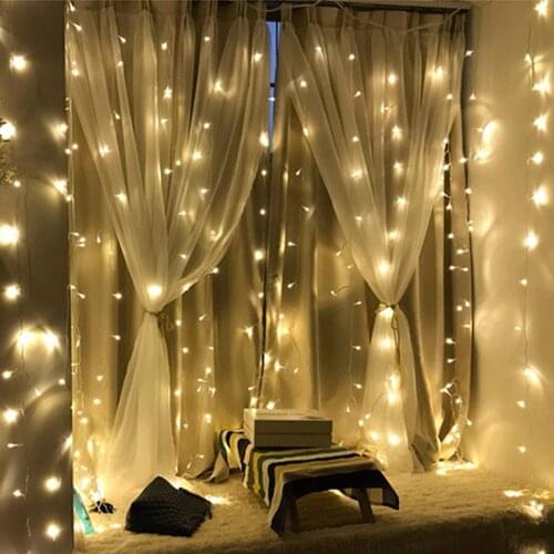 LED String Lights Fairy Lights Garland Curtain Lamp USB Fairy Garlands Christmas Lights Wedding Decoration for Home