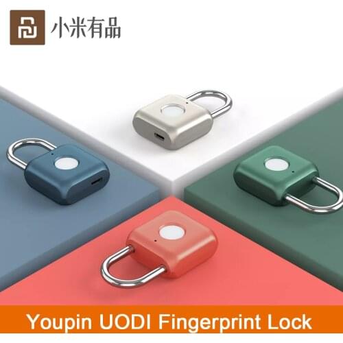 Xiaomi Youpin UODI Smart Fingerprint Padlock Kitty USB Waterproof Electronic Fingerprint Lock Home Anti-Theft Luggage Case