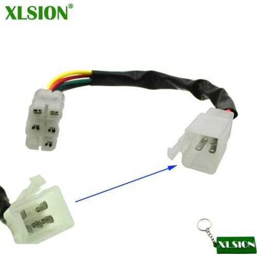 XLSION CDI Cable Wire Adapter Connector Plug Fit Scooter Moped Pit Dirt Bike ATV Quad