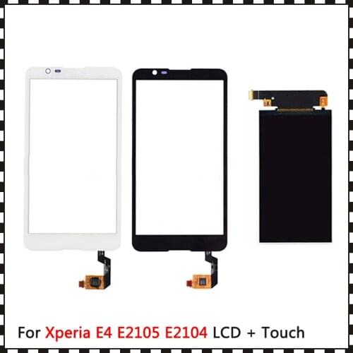 New High Quality 5.0'' For Sony Xperia E4 E2105 E2104 Lcd Display With Touch Screen Digitizer Sensor
