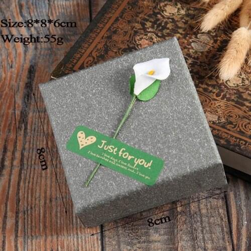 High Quality20PCS 8*8cm Jewelry Organizer Box Watch Storage Box Small Gift Box For Rings Earrings Wactch Bracelet Special Boxes