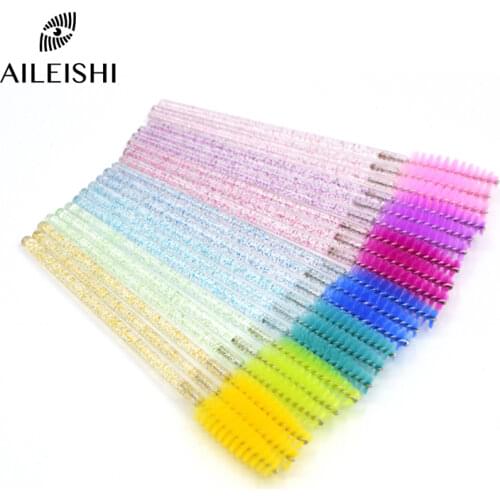50PCS Eyelash Brushes Makeup Brushes Disposable Mascara Wands Lash Applicator Spoolers Eye Lashes Cosmetic Brush Makeup Tools