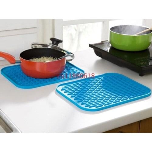 500pcs/lot Free Shipping Silicone Heat Insulation Dinner Table Mat Cup Mug Dish Coaster