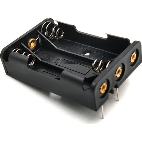 600pcs/lot MasterFire 3 Slots AAA Battery Holder Storage Box Plastic Case For 3 X AAA Lithium Batteries With Pin