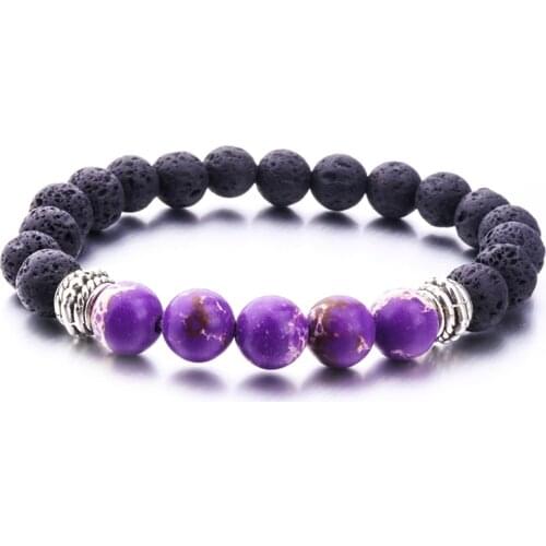 8MM Lava Stone kallaite Beads Bracelet Diy Aromatherapy Essential Oil Diffuser Bracelet
