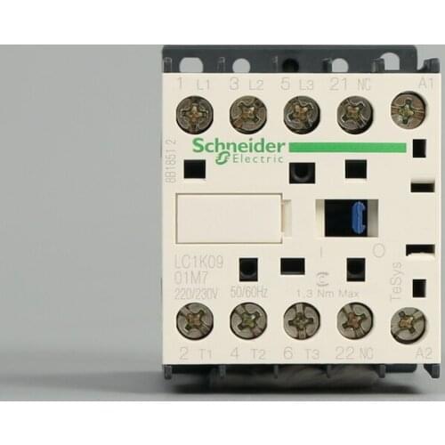 Authentic Export LC1K0901M7 Three-pole Contactor Screw Clamp New Original 9A 220V 50/60hz 2.2KW/4KW AC