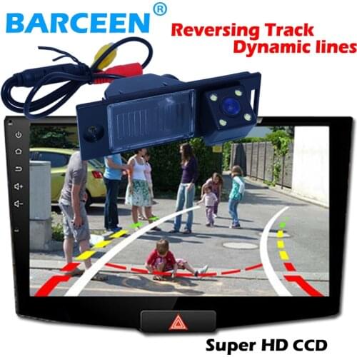 Bring Dynamic track line hd ccd car rear view camera with night vision function adapt for Hyundai I30 for Kia Soul on promotion